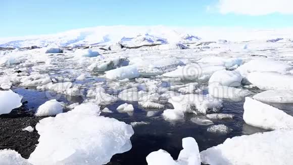 约库萨尔隆冰川泻湖冰岛欧洲视频的预览图