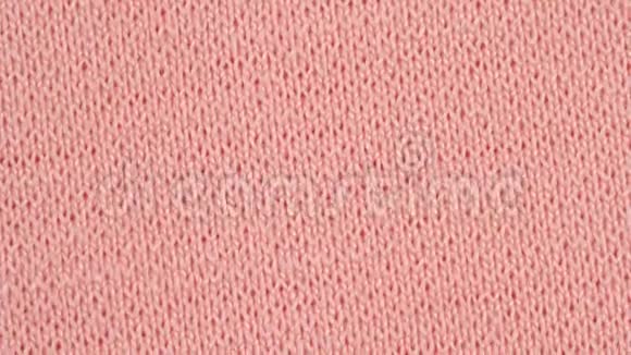 纺织背景粉红色尼龙弹性织物与运动织带结构宏观拍摄视频的预览图