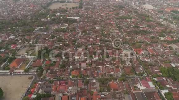 鸟瞰印尼日惹视频的预览图