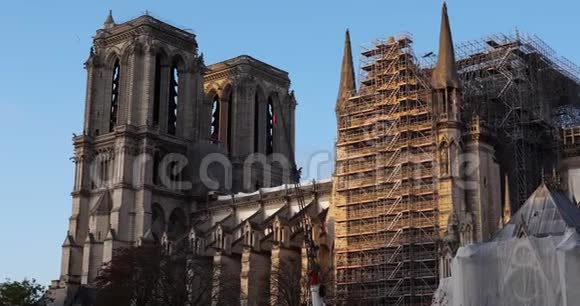 巴黎圣母院大教堂法国巴黎视频的预览图