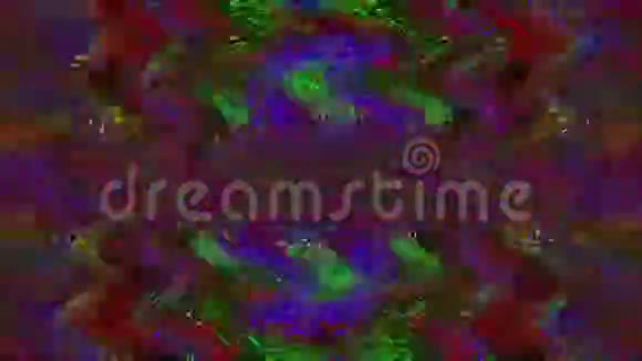 抽象复古科幻迷幻闪耀的背景VHS磁带混合视频的预览图