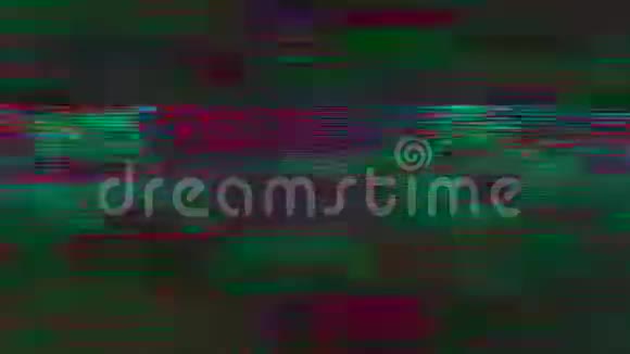 通用动态蒸汽波优雅的彩虹背景旧录像带视频的预览图
