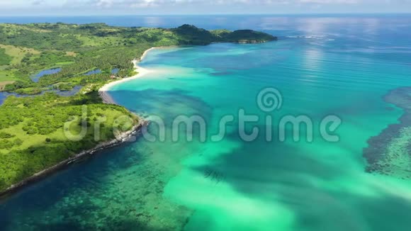 带绿松石泻湖和沙洲的热带岛屿巴拿马群岛菲律宾视频的预览图