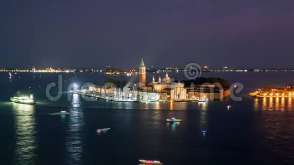 威尼斯圣乔治黄昏时分视频的预览图