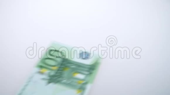 欧盟货币钞票工作室拍摄视频的预览图