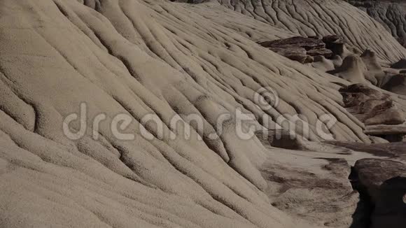 水冲粘土沉积岩新墨西哥州荒野研究区AhslepahWash的岩层视频的预览图