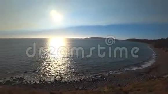 加州海滩的海洋日落视频的预览图