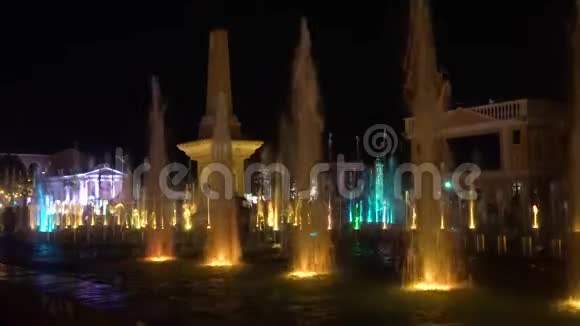 舞蹈喷泉表演菲律宾维根市视频的预览图