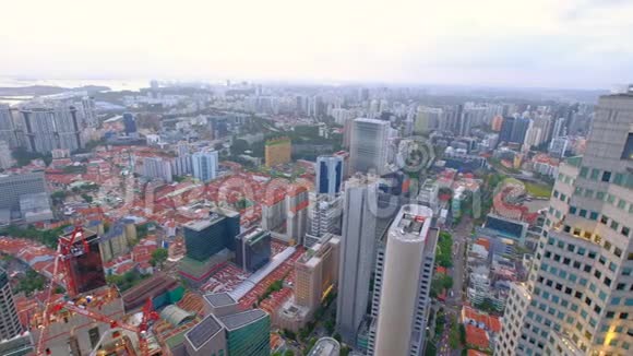 新加坡金融大厦的高视角视频的预览图