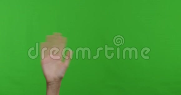 女人的手在挥手打招呼作为一个朋友视频的预览图