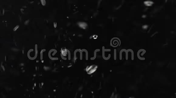 黑色背景上真正的气泡漂浮视频的预览图