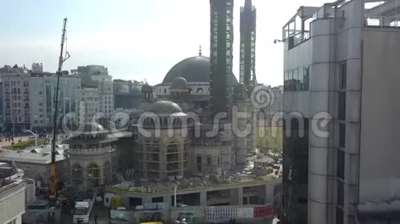 伊斯坦布尔从高处俯瞰屋顶视频的预览图