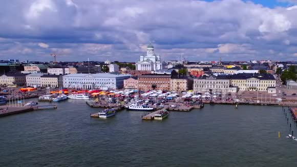 芬兰赫尔辛基航空景观视频的预览图