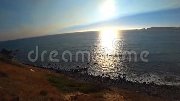 加州海滩的海洋日落视频的预览图