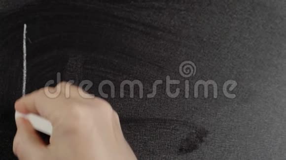 病毒人用粉笔在黑板上写病毒这个词视频的预览图