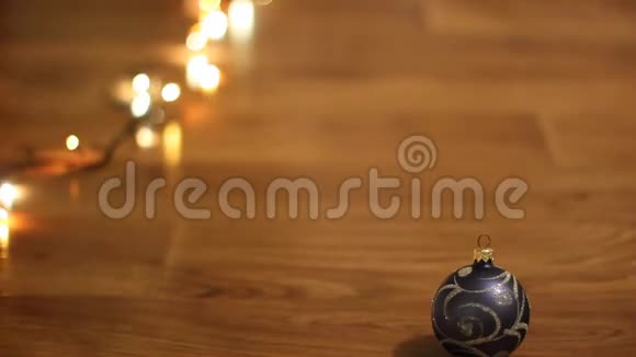 圣诞节背景新年之光新年玩具视频的预览图