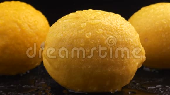 水果黄柠檬食物录像视频的预览图