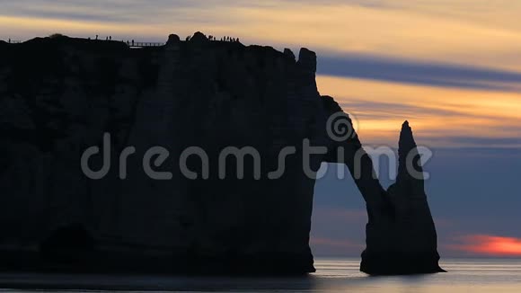 法国诺曼底海岸海岸埃特雷塔视频的预览图
