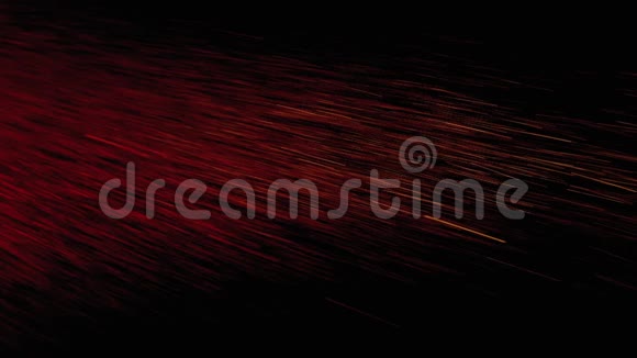 混合在黑色背景上的红色和黄色喷水慢动作视频的预览图