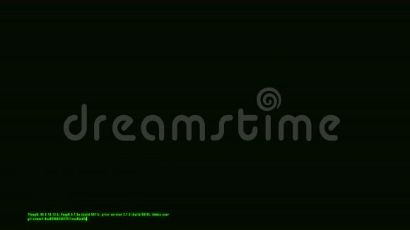 绿色黑客文本VPN服务器日志运动背景视频的预览图