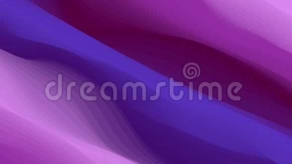 用深紫和粉红色抽象出五颜六色的波浪背景视频的预览图