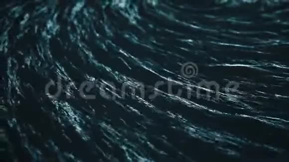 近距离拍摄深蓝色水面有小波纹视频的预览图