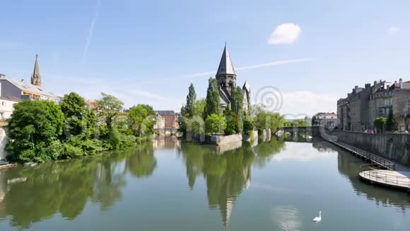 法国梅茨的城市景观视频的预览图