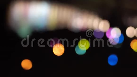 照明抽象的彩色波克圆形光视频的预览图