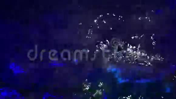 夜晚的水纹理视频的预览图