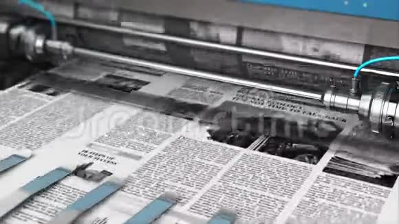 印刷报纸的排版视频的预览图