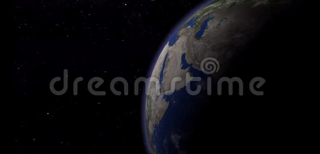 蓝色星球地球太空探索科学录像4K视频的预览图