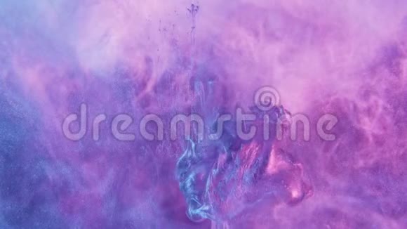 彩色蒸汽闪光飞溅紫色视频的预览图
