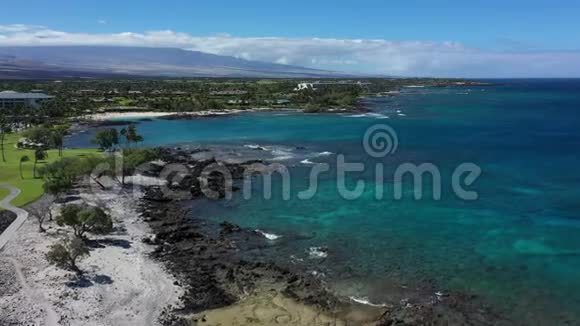 普阿科海滩大岛夏威夷航空景观视频的预览图