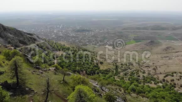希腊麦金山脉的俯视图罗马尼亚多布罗加视频的预览图