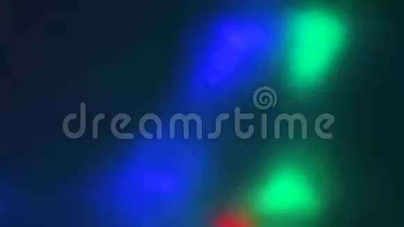 五颜六色的彩虹迪斯科背景旋转的多色灯光视频的预览图