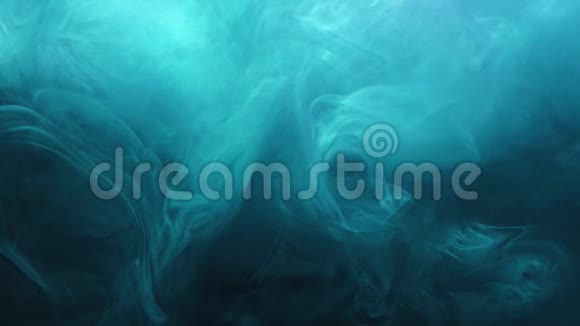 蒸汽流动背景蓝蒸汽云运动视频的预览图