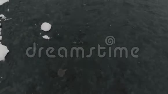 冰中的小金河视频的预览图