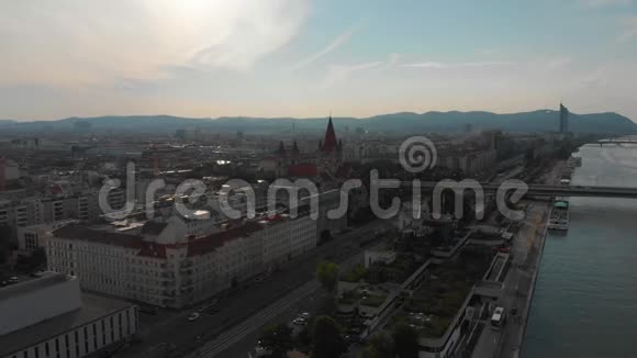 奥地利航空公司维也纳2018年6月晴天马维奇航空公司视频的预览图