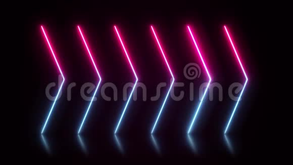 箭头技术霓虹灯设计背景循环视频的预览图