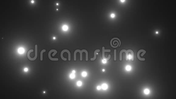 许多明亮的照片在黑暗中闪烁着光线3d渲染计算机生成背景视频的预览图
