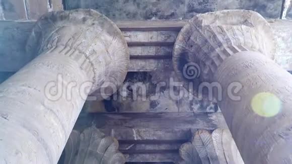 埃德福也拼写伊德福在古代被称为贝德特埃德福是霍鲁斯托勒密寺的遗址是一座古老的视频的预览图