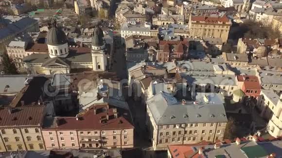 乌克兰利沃夫市历史中心主耶稣基督变形殿视频的预览图