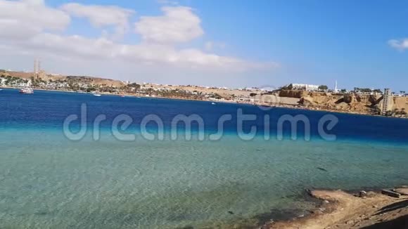 沙姆沙伊赫海湾红海全景和埃及沙姆沙伊赫对岸旧市场16视频的预览图