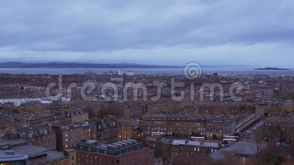 苏格兰爱丁堡的城市景观视频的预览图