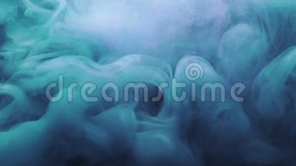 彩色蒸汽云蓝蒸汽运动效应视频的预览图