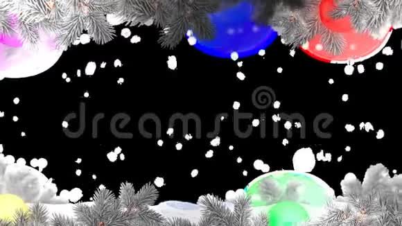 圣诞框架和冬季幻灯片视频的预览图