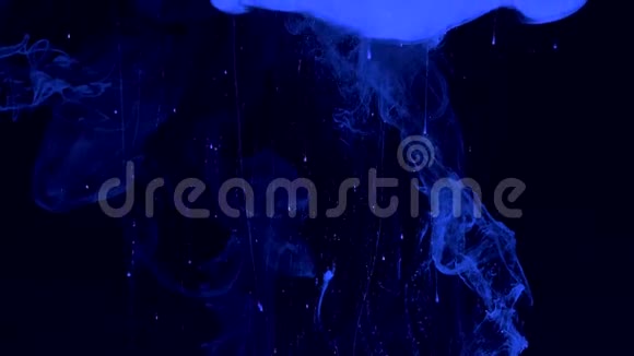 美丽的蓝色幻影背景神经网络视频的预览图