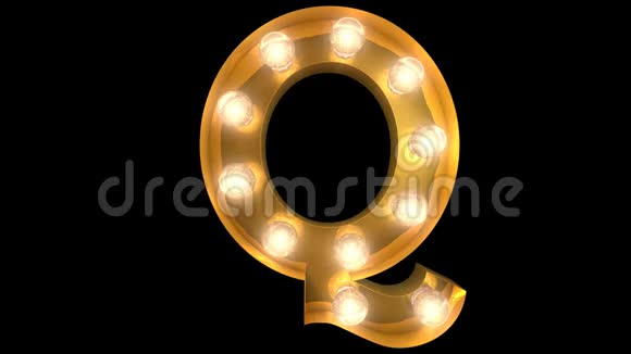 金雕灯泡文字Q视频的预览图