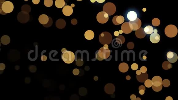 粒子金波克闪光抽象背景环带有金色光泽的问候和庆祝的抽象魅力背景视频的预览图