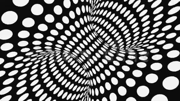 黑白幻视错觉抽象催眠背景视频的预览图